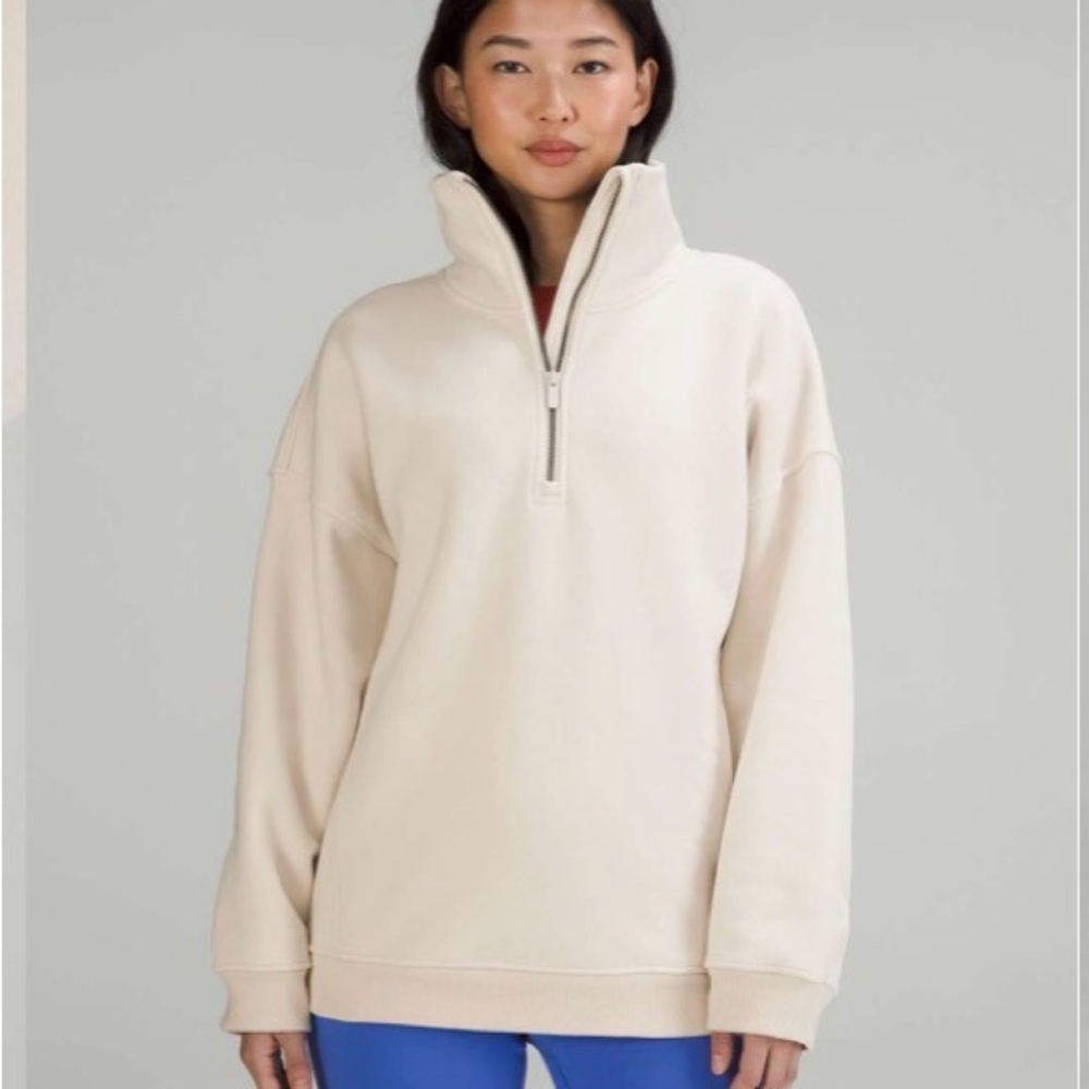 Lululemon🍋Warm Fleece half zip❤️EUC